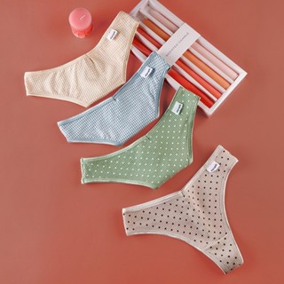 Quần Lót Lọt Khe -  Quần Lọt Khe Nữ cạp chữ V chấm bi cá tính mã 9274