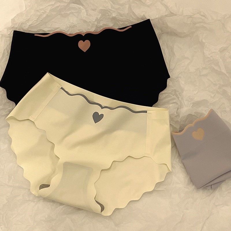 Quần Lót Nữ Đúc Su Tim Thun Lạnh viền sóng 405 gợi cảm đính trái tim nhỏ | BigBuy360 - bigbuy360.vn