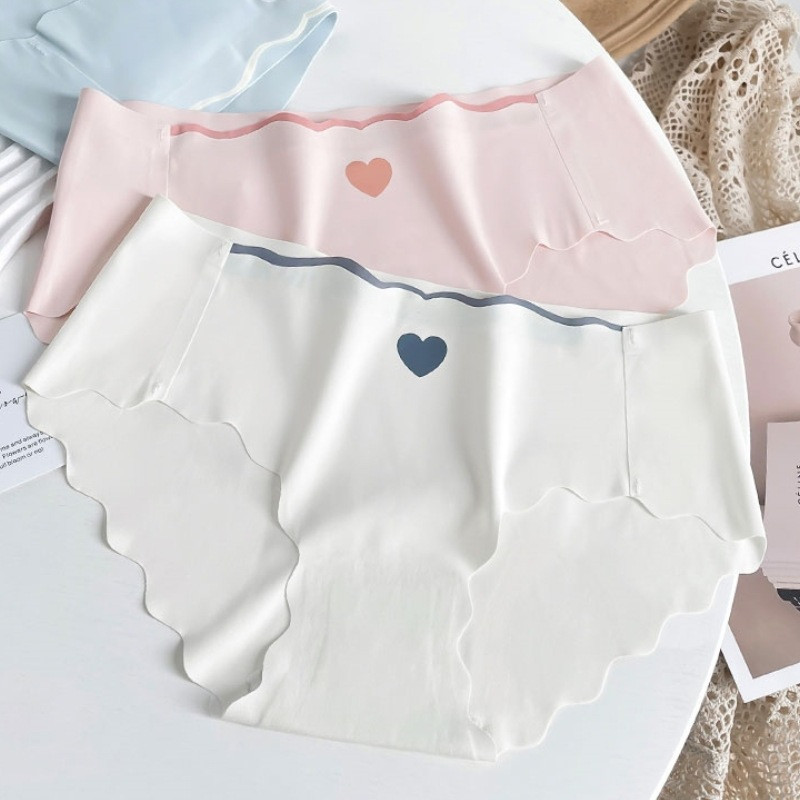 Quần Lót Nữ Đúc Su Tim Thun Lạnh viền sóng 405 gợi cảm đính trái tim nhỏ | BigBuy360 - bigbuy360.vn