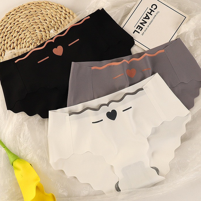 Quần Lót Nữ Đúc Su Tim Thun Lạnh viền sóng 405 gợi cảm đính trái tim nhỏ | BigBuy360 - bigbuy360.vn