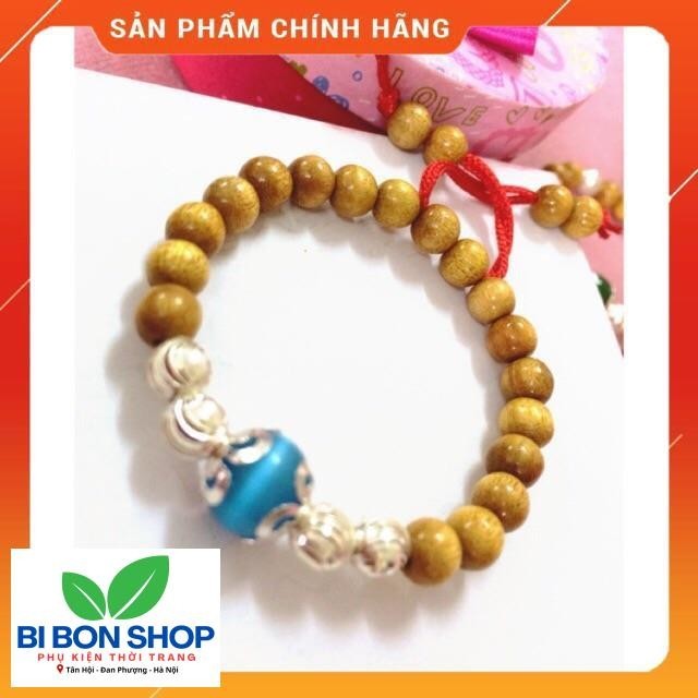 Vòng dâu mix đá và 4 bi bạc. (BI BON SHOP)