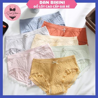 Quần Lót Nữ Cotton Dệt Kim Z182 - Quần Chip Nữ kháng khuẩn thoáng mát đính nơ xinh tôn vòng 3 gợi cảm danbikini