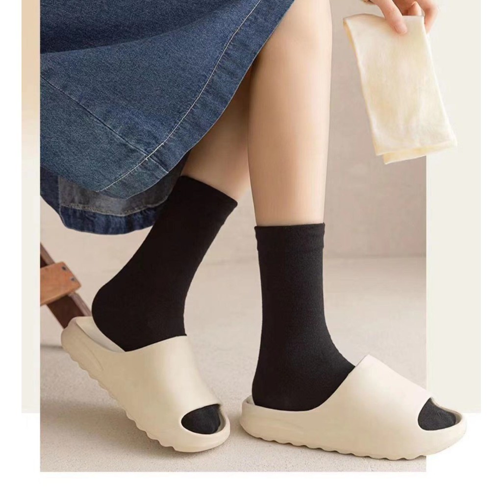Tất Cao Cổ Nữ - Tất Cổ Cao Phong Cách Vintage Hàn Quốc ❤️ Tất Nữ Đẹp cotton được chọn màu mẫu T08 | BigBuy360 - bigbuy360.vn