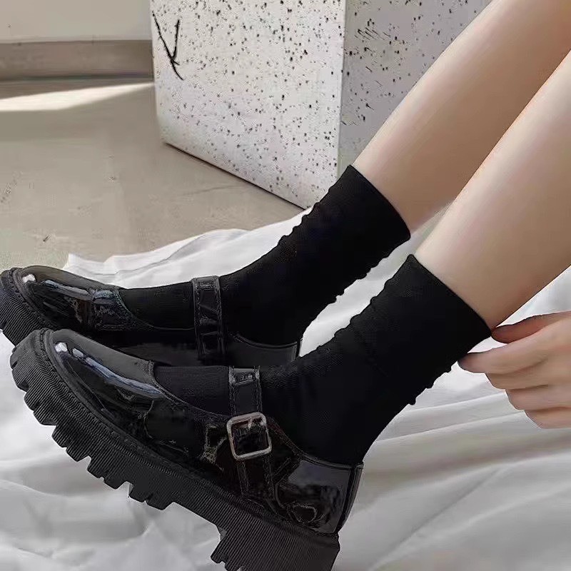 Tất Cao Cổ Nữ - Tất Cổ Cao Phong Cách Vintage Hàn Quốc ❤️ Tất Nữ Đẹp cotton được chọn màu mẫu T08 | BigBuy360 - bigbuy360.vn