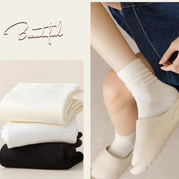 Tất Cao Cổ Nữ - Tất Cổ Cao Phong Cách Vintage Hàn Quốc ❤️ Tất Nữ Đẹp cotton được chọn màu mẫu T08 | BigBuy360 - bigbuy360.vn