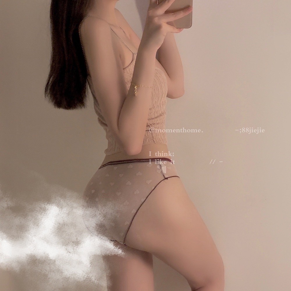 Quần Lót Nữ - Quần Lót Ren Sexy viền màu phối họa tiết trái tim gợi cảm quyến rũ mã H006 | BigBuy360 - bigbuy360.vn