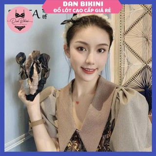 Băng Đô Nữ ❤️FREESHIP❤️ Băng Đô Bờm tóc vải lưới  phối nơ điệu đà ❤️ Bờm tóc xinh xắn cho nữ mã L16A
