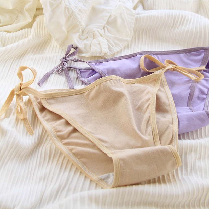 Quần Lót Nữ Cotton kháng khuẩn thoáng mát mảnh dây rút gợi cảm sexy mã C008 | BigBuy360 - bigbuy360.vn