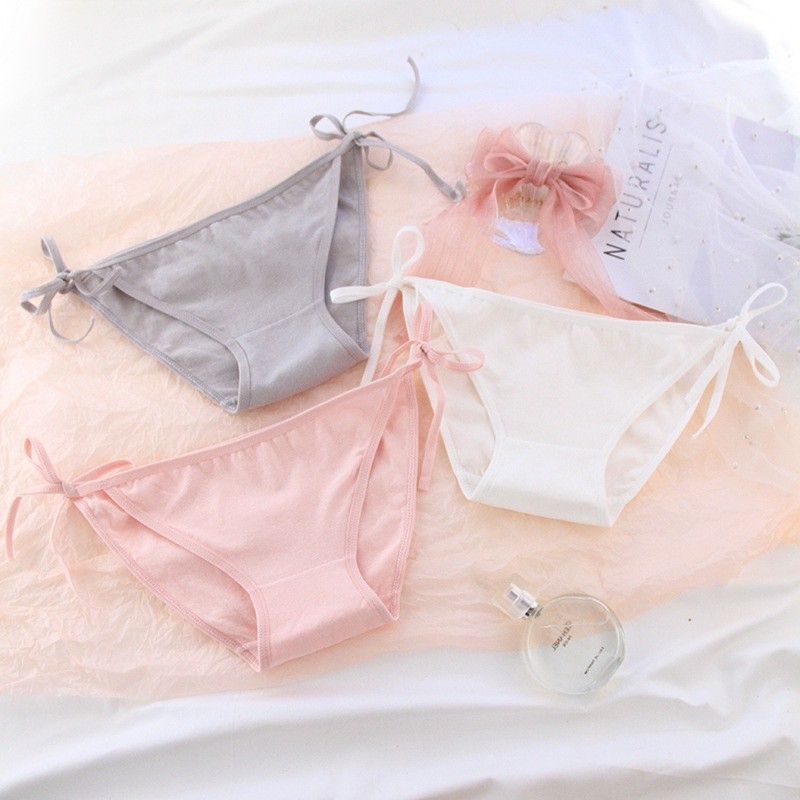 Quần Lót Nữ Cotton kháng khuẩn thoáng mát mảnh dây rút gợi cảm sexy mã C008 | BigBuy360 - bigbuy360.vn