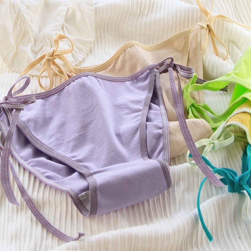 Quần Lót Nữ Cotton kháng khuẩn thoáng mát mảnh dây rút gợi cảm sexy mã C008 | BigBuy360 - bigbuy360.vn