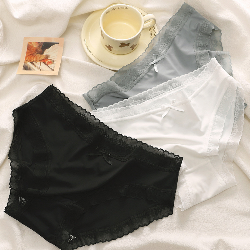 Quần Lót Nữ Su Lụa Siêu Mỏng Không lộ viền co giãn phối ren hoa thoáng mát gợi cảm MÃ 1271 | BigBuy360 - bigbuy360.vn