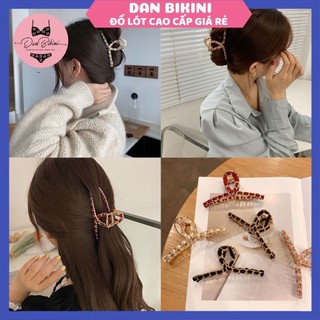 Kẹp Tóc Nữ Ruy Băng kim loại kiểu Hàn Quốc ❤️ Kẹp búi tóc xinh xắn cho nữ mã L21