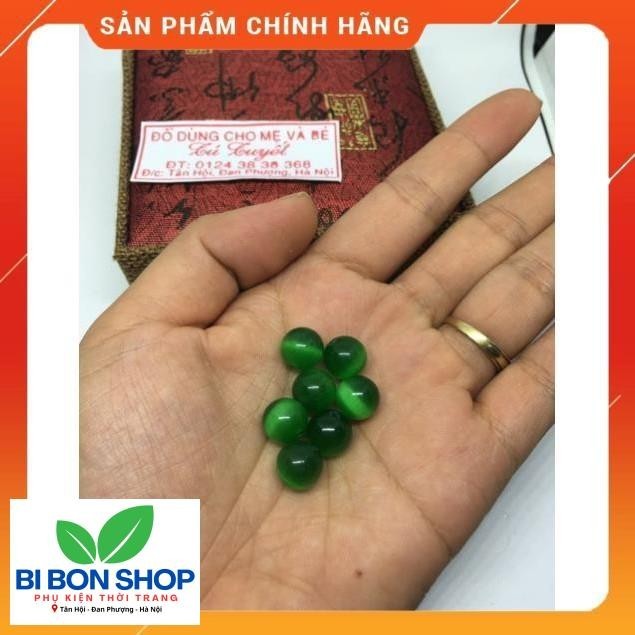 1 viên đá mắt mèo xanh lá (BI BON SHOP)