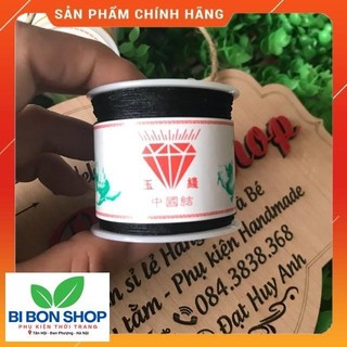 CUỘN DÂY DÙ 50M SIZE 0.8MM MÀU ĐEN (BI BON SHOP)