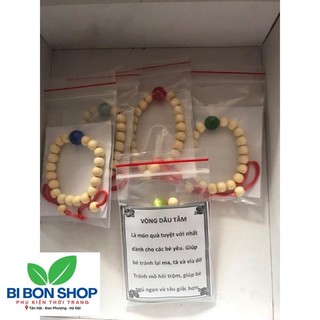 COMBO 100 VÒNG DÂU KÈM TEM MÁC TÚI ZIP (BI BON SHOP)