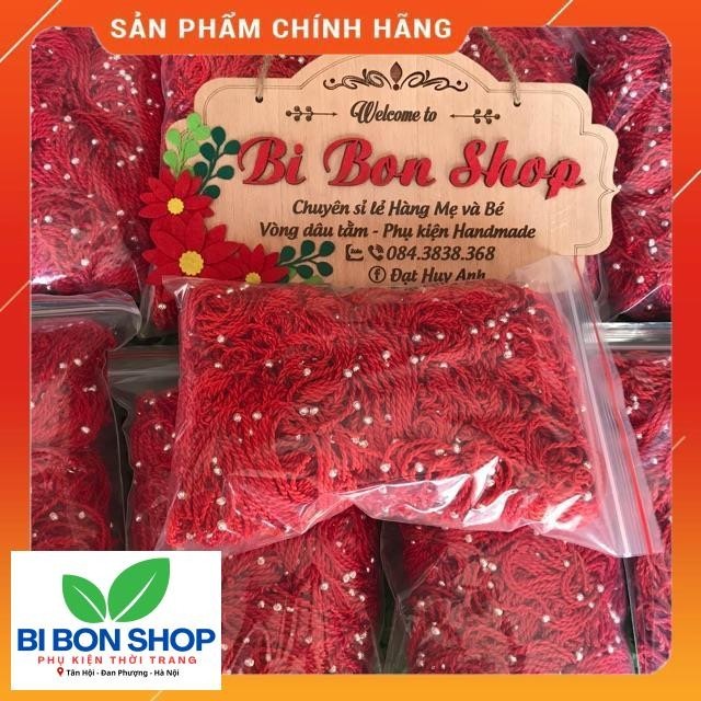 COMBO 80 VÒNG MAY MẮN CHỈ ĐỎ BI BẠC (BI BON SHOP)