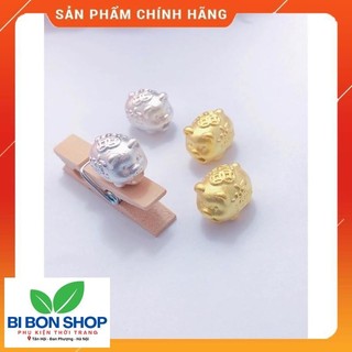 CON GIÁP LỢN Bac LOẠI KHẮC ĐẸP [ màu trắng ] (BI BON SHOP)
