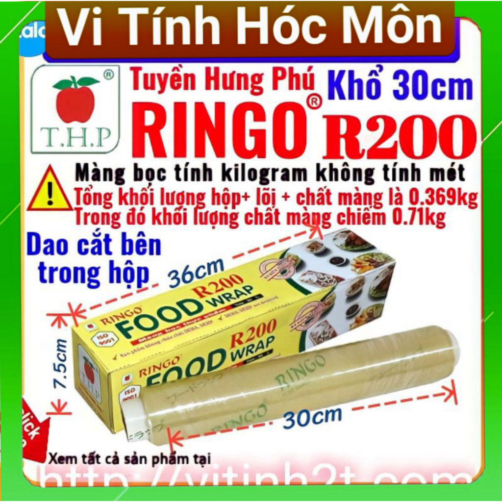 Màng bọc thực phẩm Ringo R200 7K ringo 200 Chính hãng Tuyền Hưng Phú vi tính 2t quận 12
