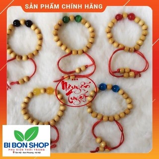 VÒNG DÂU TẰM MIX 2 HẠT NGỌC THEO MỆNH (BI BON SHOP)