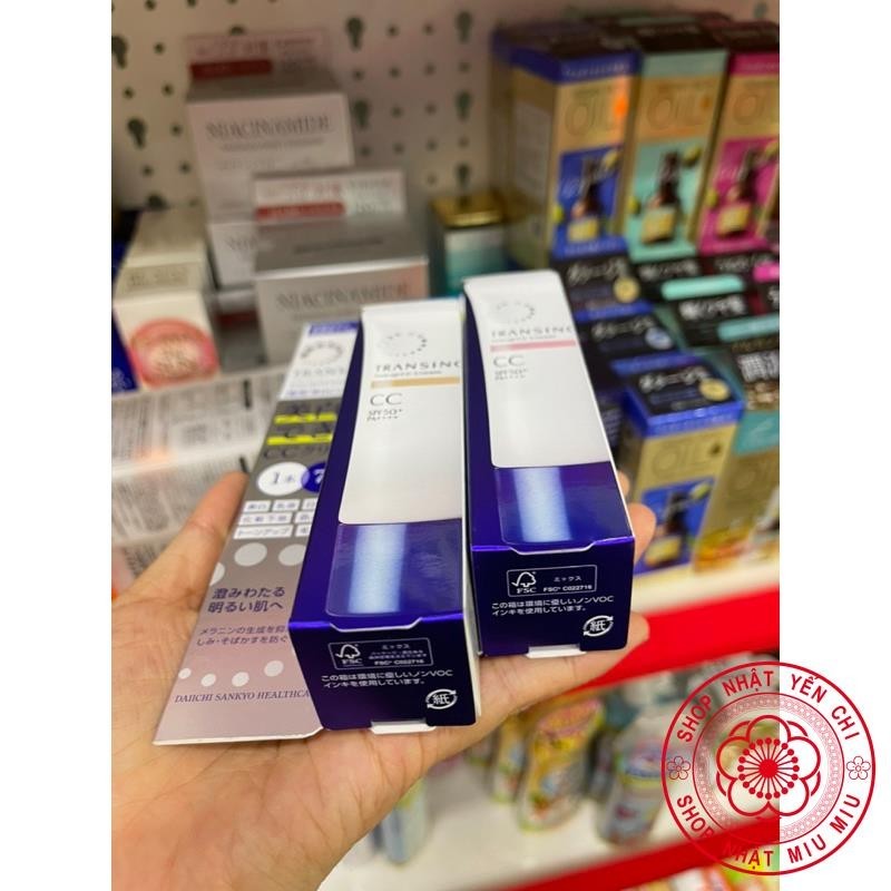 ( auth) Kem trang điểm CC Transino White Cream SPF50+/PA++++ 30g- Nhật mẫu mới