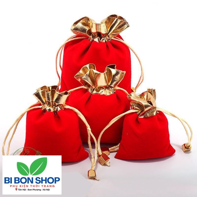 *HOT* Túi nhung đỏ dây rút - MH636 (BI BON SHOP)