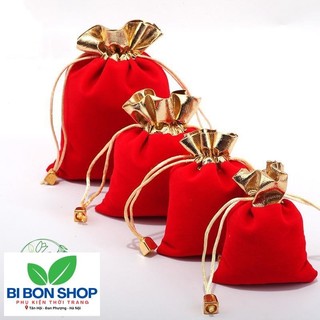 *HOT* Túi nhung đỏ dây rút - MH636 (BI BON SHOP)