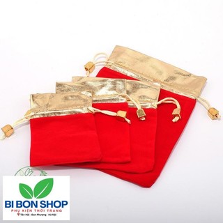 *HOT* Túi nhung đỏ dây rút - MH636 (BI BON SHOP)