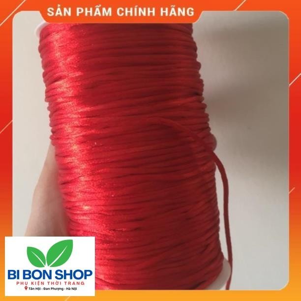 Combo 5m dây dù bóng màu đỏ size2mm *SI* *SI* (BI BON SHOP)