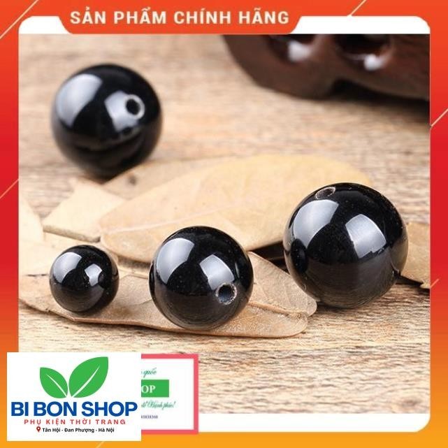 Hạt tròn Agat Đen làm handmade DIY - MH431 *BI BON SHOP* (BI BON SHOP)