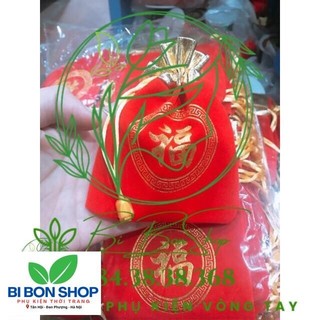 COMBO KHÁCH ĐẶT SỈ 100 TÚI GẤM IN CHỮ PHÚC (BI BON SHOP)