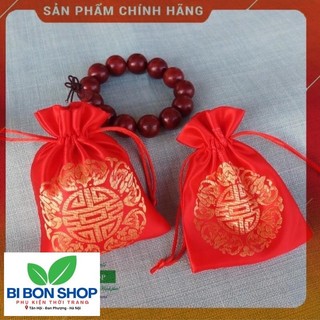 *SIÊU RẺ* túi gấm đỏ đựng trang sức 10x13cm