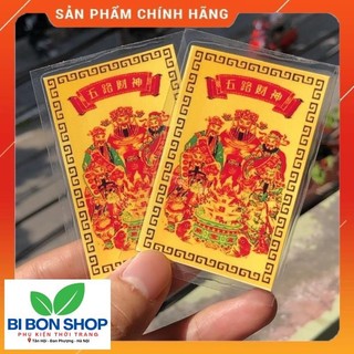 *HOT* Ngũ Lộ Thần Tài bản ép plastic siêu bền, mỏng - để ốp điện thoại, ví tiền - Khai cung Tài, Mở cung Lộc