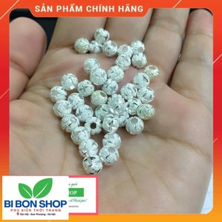 Bi cát bạc cỡ 6ly - 8ly - bi bạc bibi silver (BI BON SHOP)