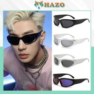 Mắt Kính Thời Trang Công Nghệ Tương Lai Y2K 743 Phong Cách Phi Công