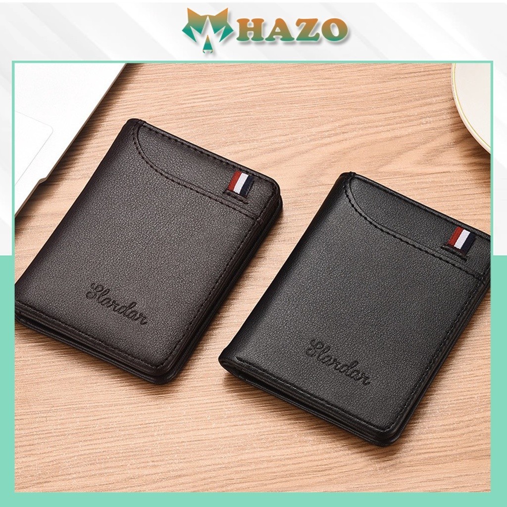Ví Nam Dáng Đứng Slordar Có Ngăn Để Thẻ Ngoài 570 Chất Da Mềm Nhỏ Gọn Nhiều Ngăn
