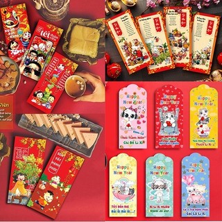 Bộ 100 bao lì xì tết 2024 may mắn tài lộc - hazo