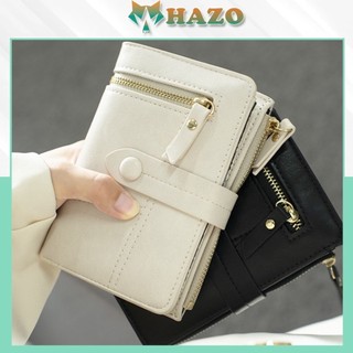 Ví Ngắn Nữ Cầm Tay Cao Cấp Khóa Cài V566 Kiểu Dáng Sang Trọng Phong Cách Hàn Quốc - Hazo