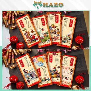Bộ 100 phong bao lì xì đỏ tết dân gian 2024 - hazo