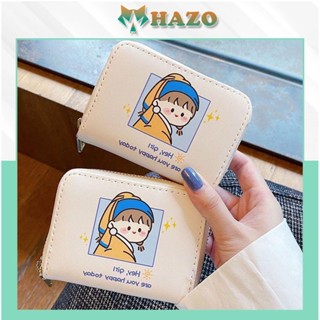 Ví Ngắn Nữ Cầm Tay Mini Khóa Kéo Hoạt Hình Ngộ Nghĩnh Đáng Yêu Hot Trend - Hazo