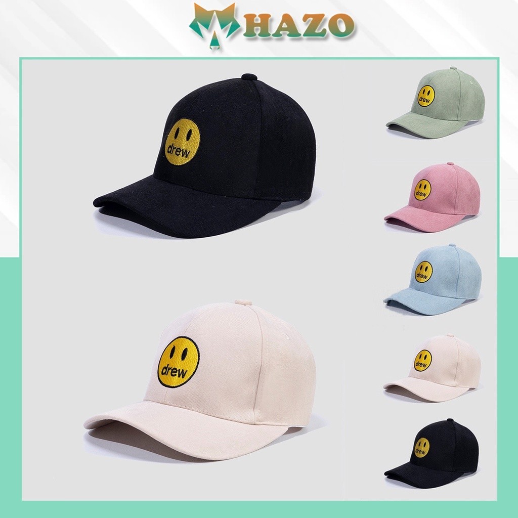 Mũ Lưỡi Trai Nón Kết Drew 409 Phong Cách Ulzzang Form Unisex Nam Nữ - Hazo