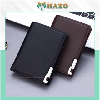 Ví Nam Dáng Đứng, Ngang Viền Bọc Kim Loại 435 Chất Da Pu Bền Bỉ