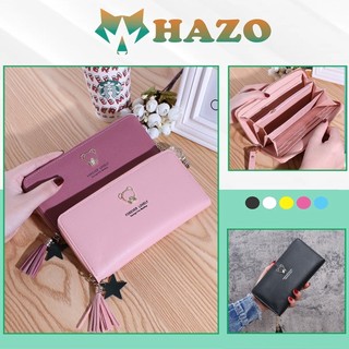 Ví Dài Nữ Khóa Kéo Forever Young Hình Gấu 344 Dễ Thương Siêu Hot - Hazo