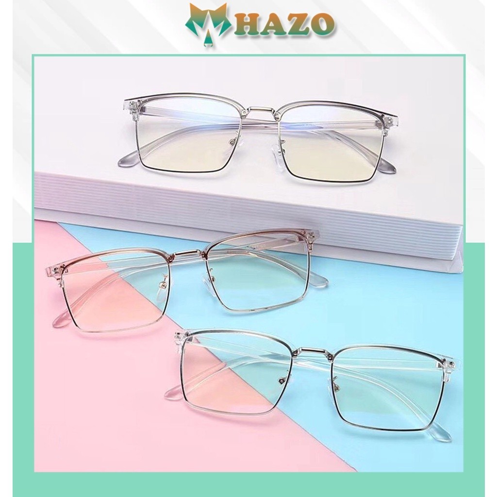 Mắt Kính Giả Cận Gọng Dẻo Hàn Quốc 6205 Lyly K417 Vuông Form Chuẩn Siêu Hot - Hazo
