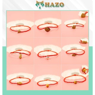 Vòng Tay Dây Đỏ May Mắn Nam Nữ Phong Thủy Handmade 145 Dễ Thương - Hazo