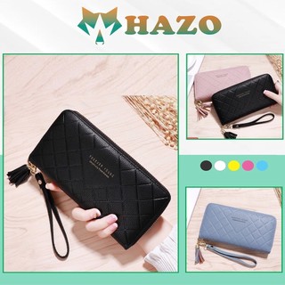 Ví Dài Nữ Cầm Tay Forever Young Kẻ Sọc Vuông 450 Thời Trang - Hazo