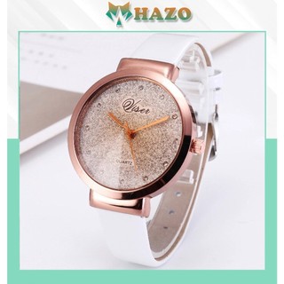 Đồng Hồ Nữ Yalee Dây Da Mặt Kim Tuyến D136 Thời Trang Cực Đẹp - Hazo