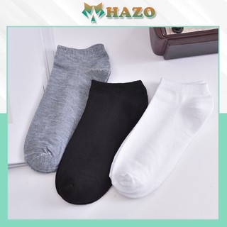 Tất Vớ Mang Giày Nam Nữ Trơn 1 Màu P199 Đơn Giản Dễ Thương Cực Hot - Hazo