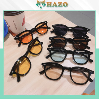 Mắt Kính Gọng Cận Form Tròn Vạch Trendy Dễ Thương Siêu Hot - Hazo