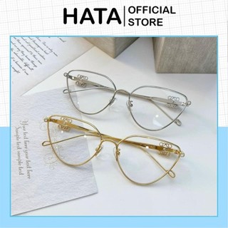 Mắt kính gọng cận form xếch mắt mèo phong cách hàn quốc