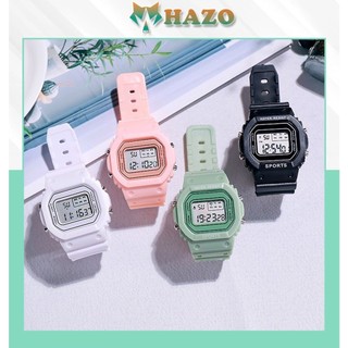 Đồng Hồ Nam Nữ Protection Sport D403 Mặt Vuông Thể Thao Cực Hot - Hazo
